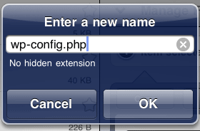 renamewpconfig file rename to wp-config
