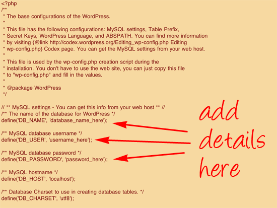 wpconfig wp config file