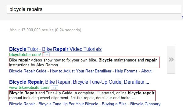 How to use the meta description tag
