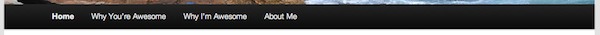Ordered Navigation Bar