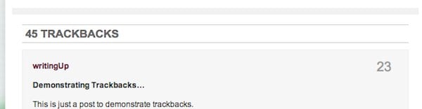 Trackbacks