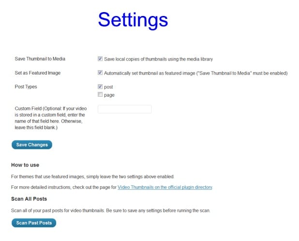 settings Post image
