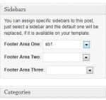 WordPress Sidebar - Screenshot of Custom Sidebars plugin