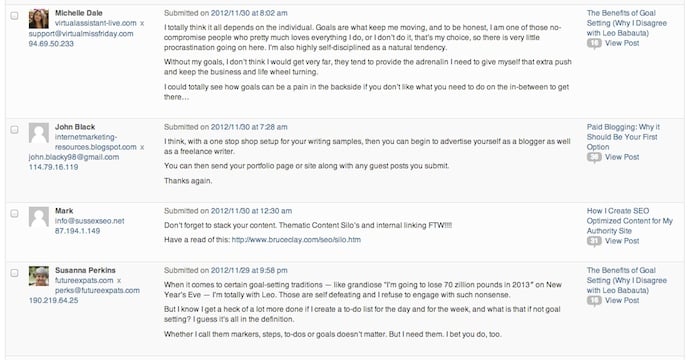 Comments moderation Comments moderation