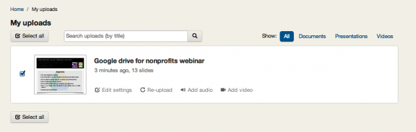 Slideshare Step 2 Post image