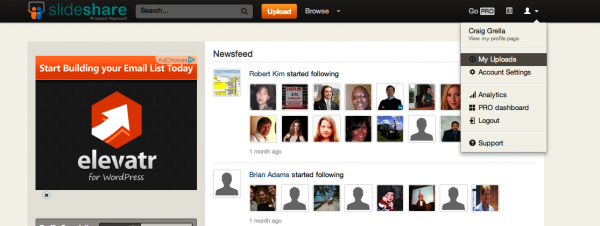 Slideshare step 1 Post image