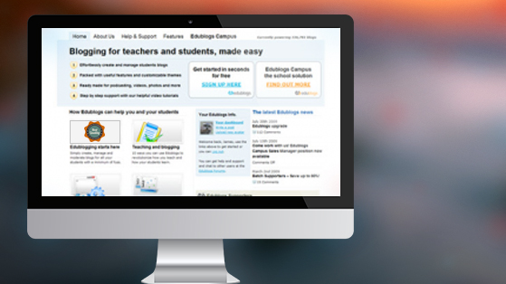 Edublogs-Homepage Edublogs Homepage