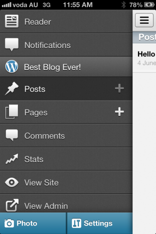 wordpress-ios-mobile-sidebar WordPress iOS mobile sidebar in version 3.6