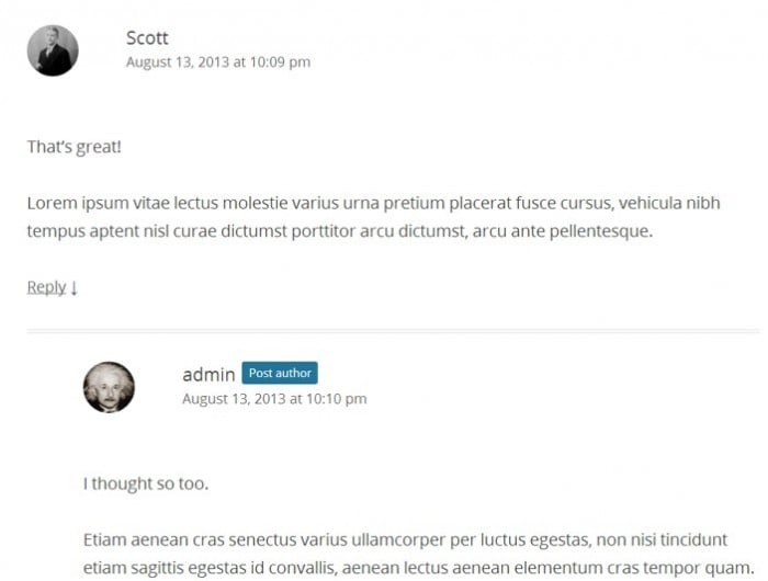 comments