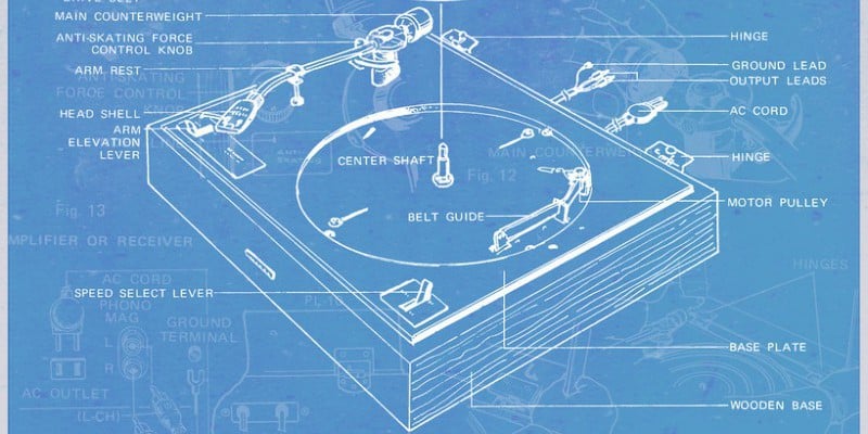 Blueprint for a record player