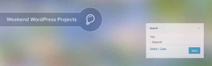 Widget titles