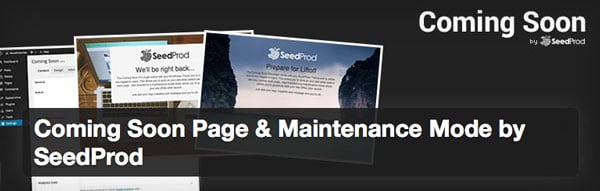 The Coming Soon plugin has a free and premium version