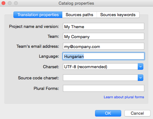 Catalog Properties