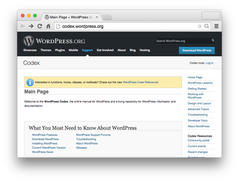 Don't reinvent the wheel! The Codex is the first place you should look for detailed information about WordPress code.