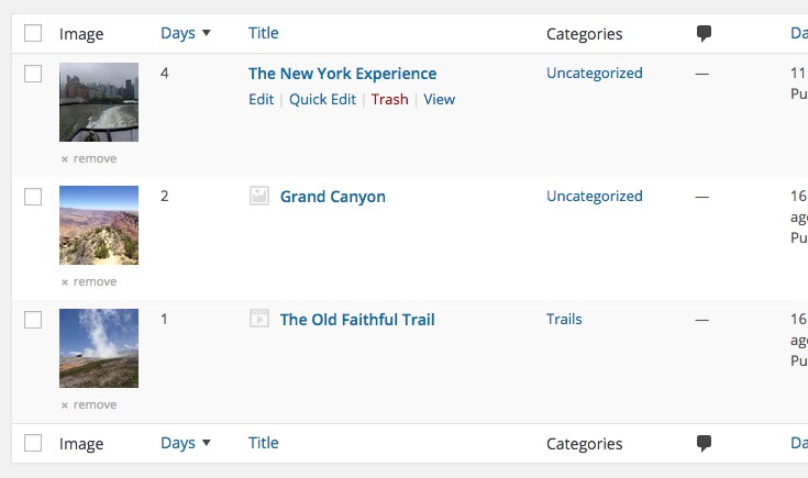Adding a column to the admin post list