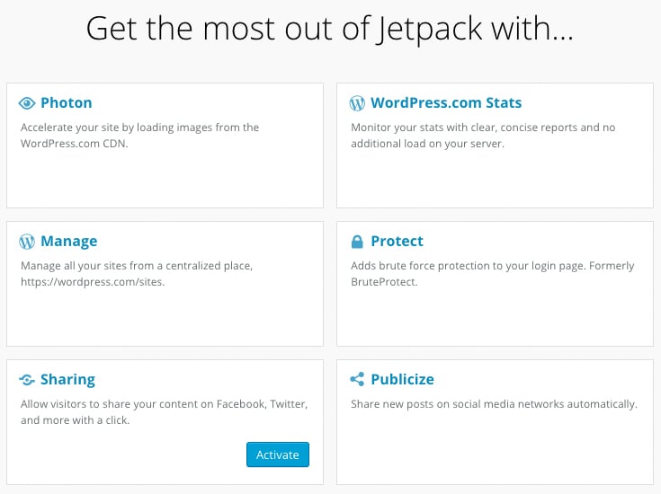 Jetpack Main Admin