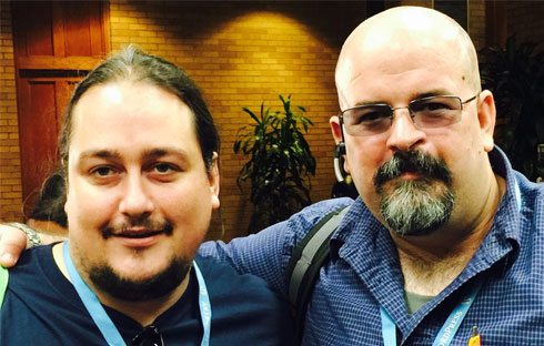 Me and developer David Morefield.