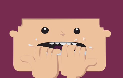 An illustration of a scared WordPress user.
