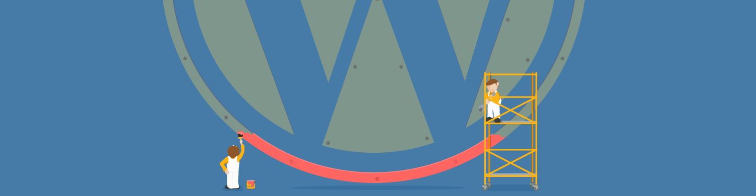 Painting WordPress logo