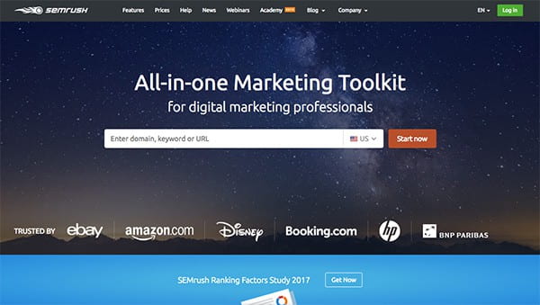 SEMrush website