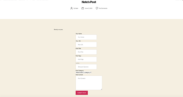 Form example.
