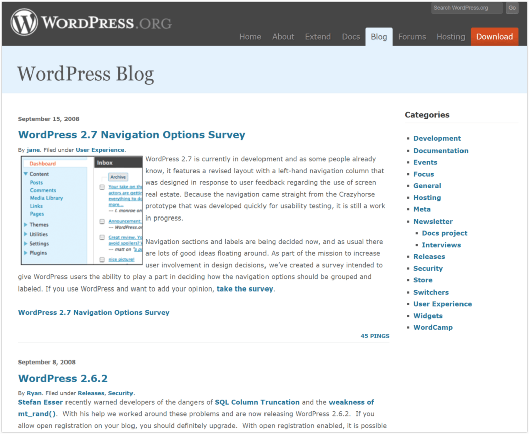 2008 Blog