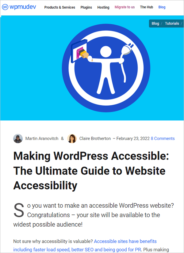 Web Accessibility & WordPress