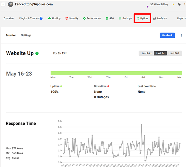 The Hub - Uptime