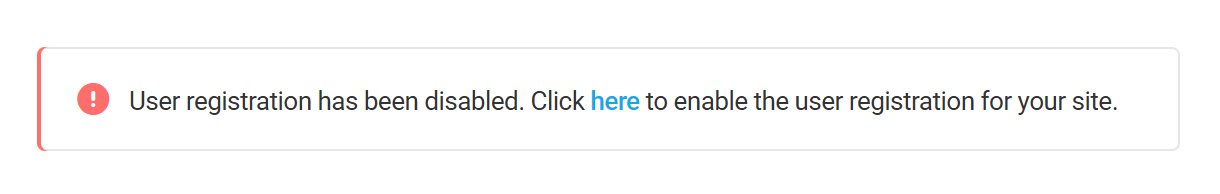 Branda registration emails new users disabled alert